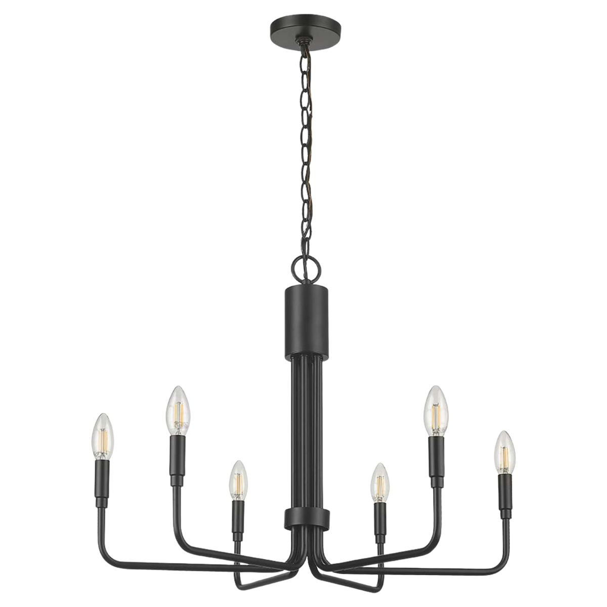 Alph 6-Light Flatt Bottom Chandelier