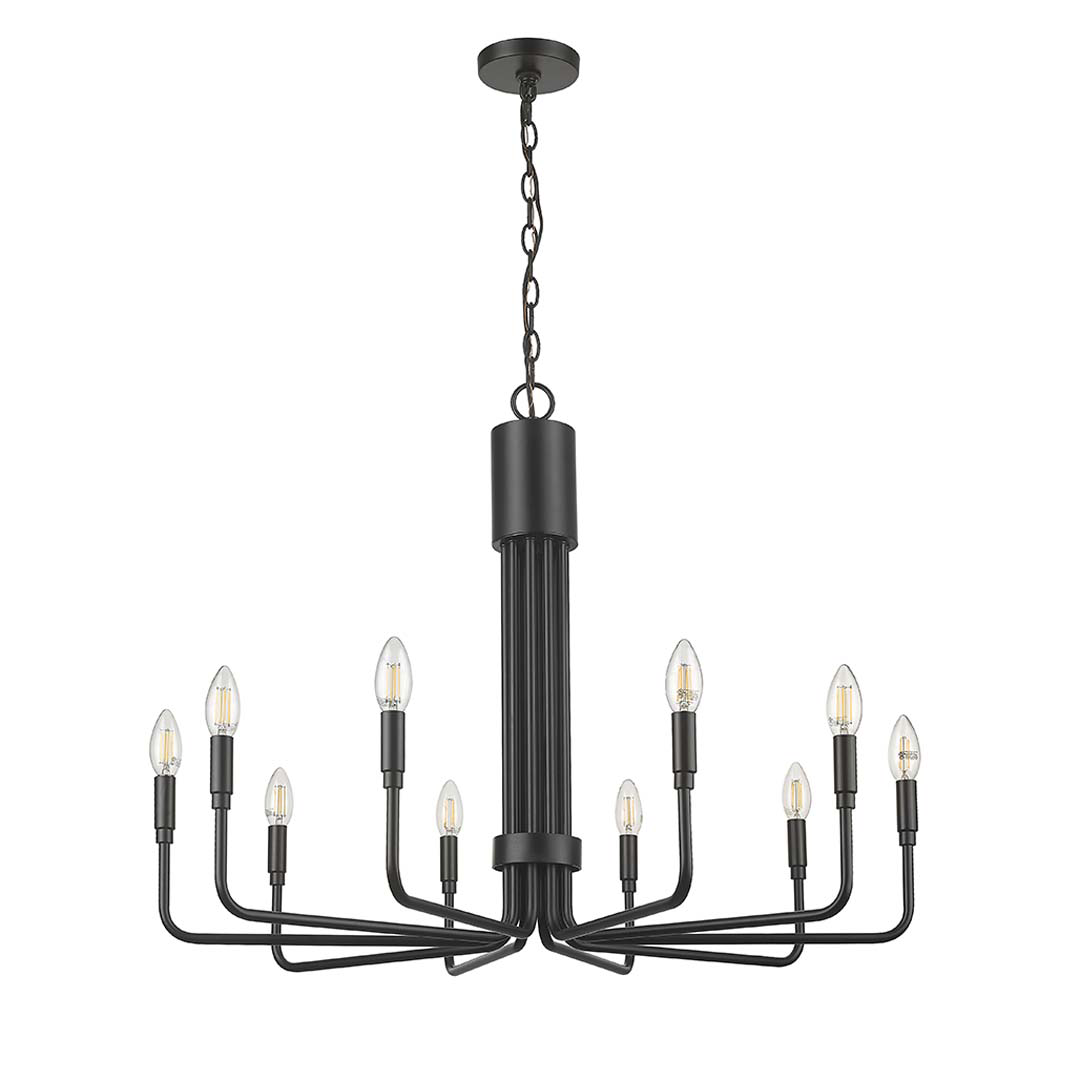 Matte Black Chandelier