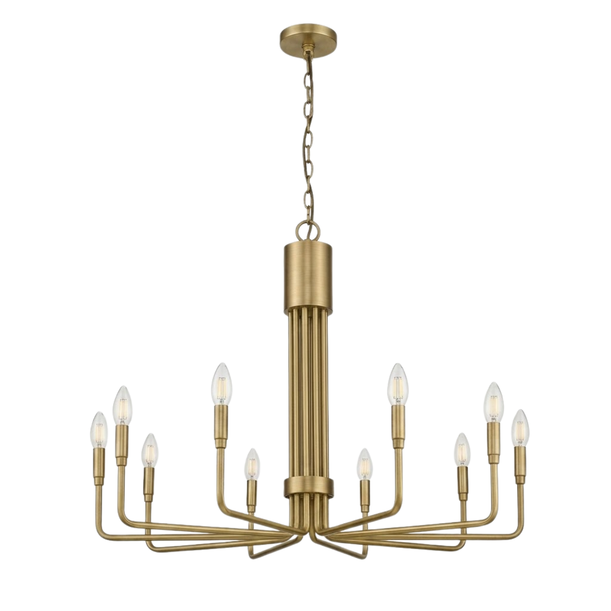Alph 10-Light Flatt Bottom Chandelier