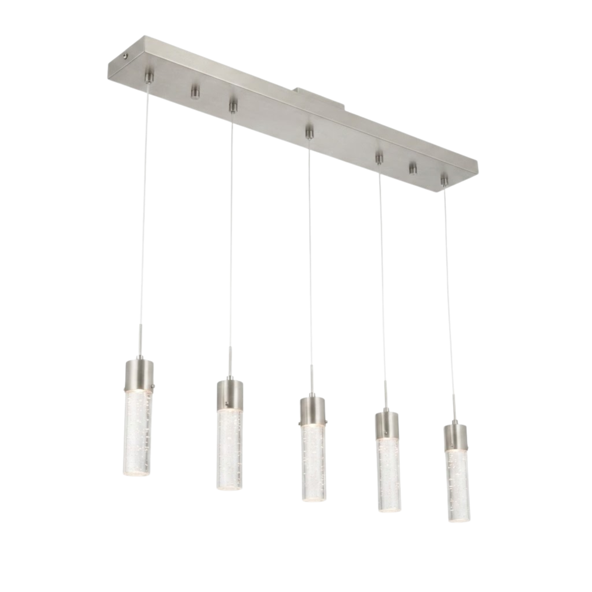 Vivio Soffi 5-Light Linear Pendant - Brushed Nickel