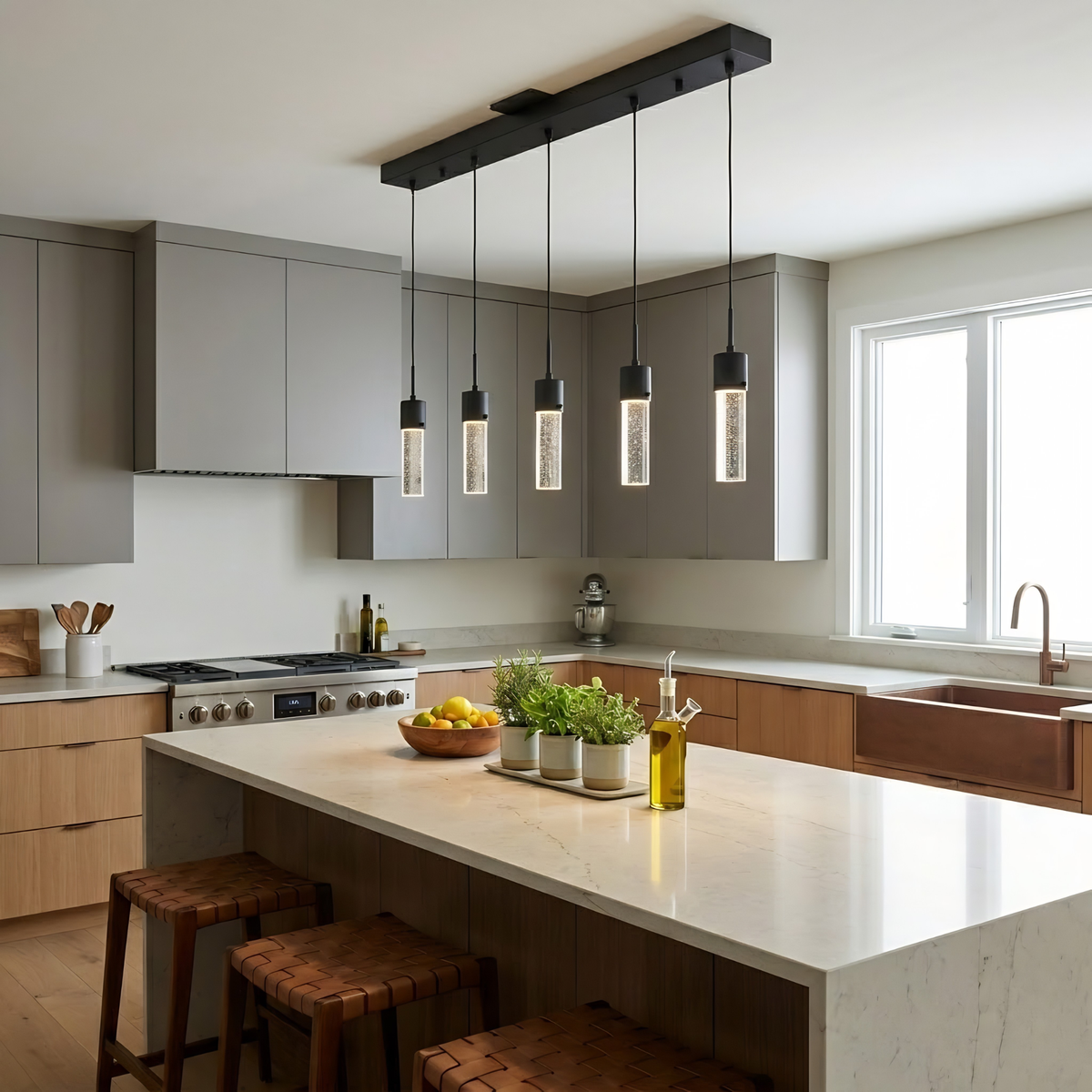 Soffi 5-Light LED Linear Pendant