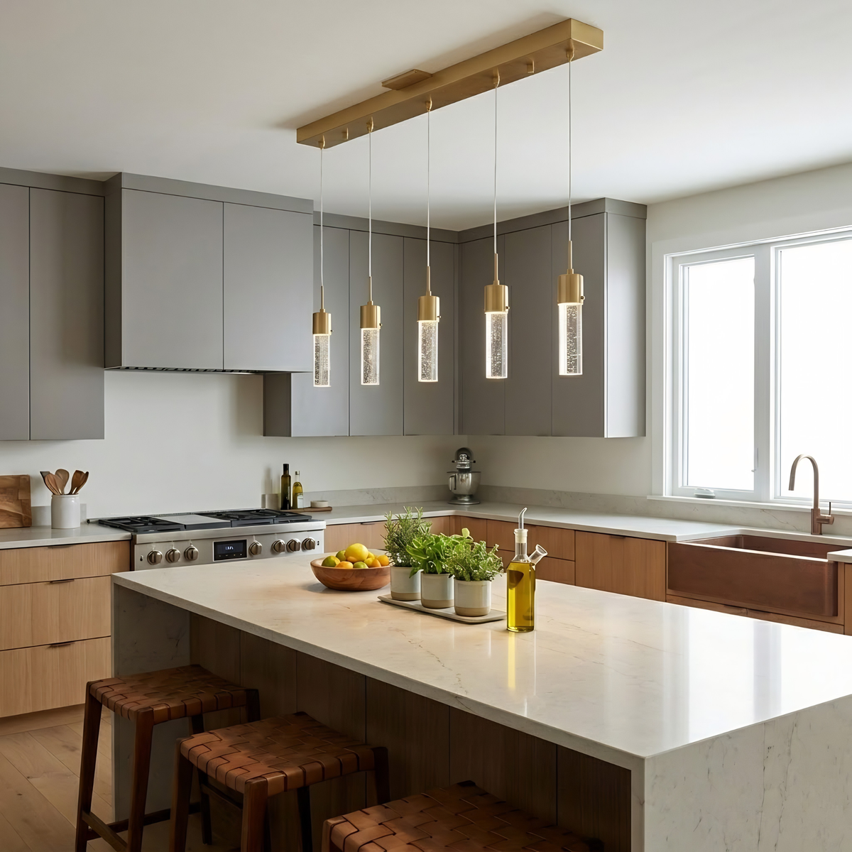 Soffi 5-Light LED Linear Pendant