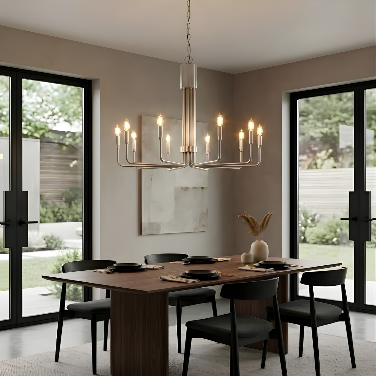 Alph 10-Light Flatt Bottom Chandelier