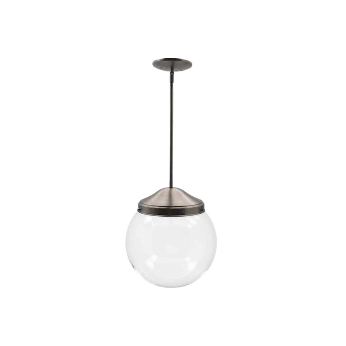 1-Light Globe Pendant Brushed Nickel