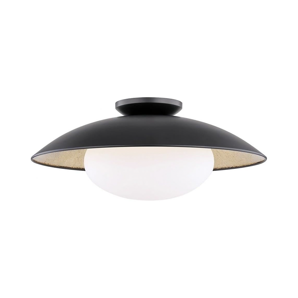 1-Light Disc Flush Mount Matte Black