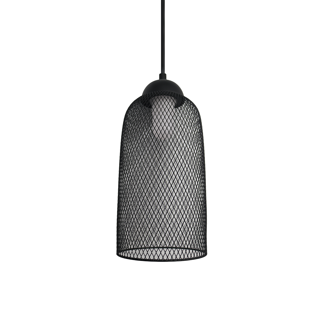 1-Light Mesh Pendant Matte Black