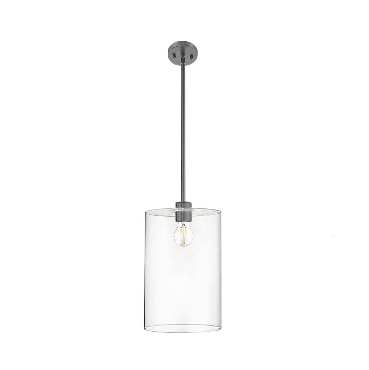Minicio 1-Light 9&quot; Clear Glass Pendant
