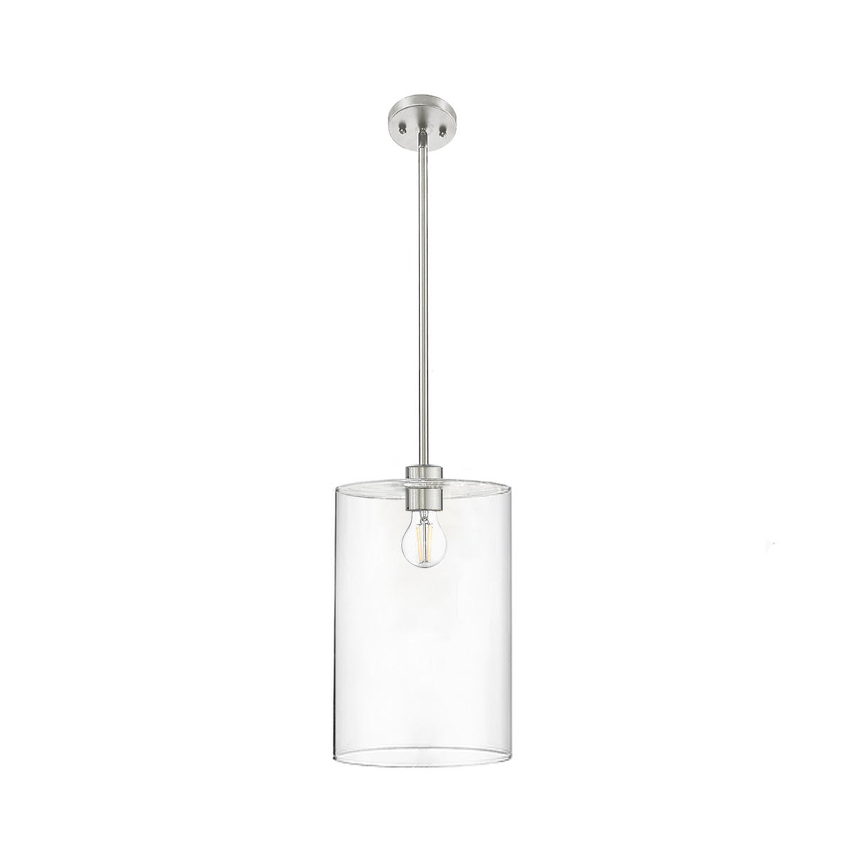 Minicio 1-Light 9&quot; Clear Glass Pendant