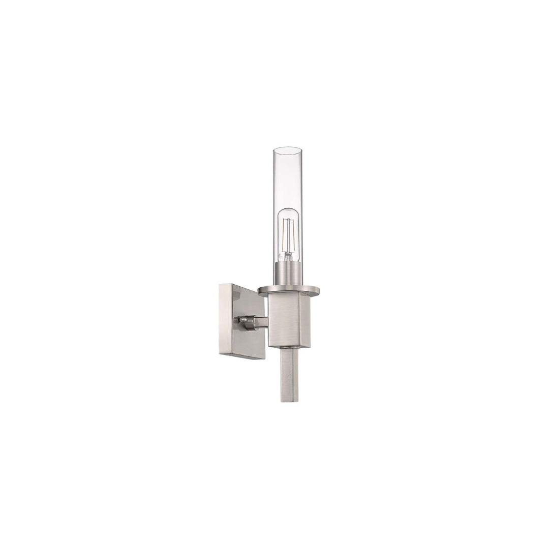 Roma 1-Light LED Clear Tube Glass Sconce