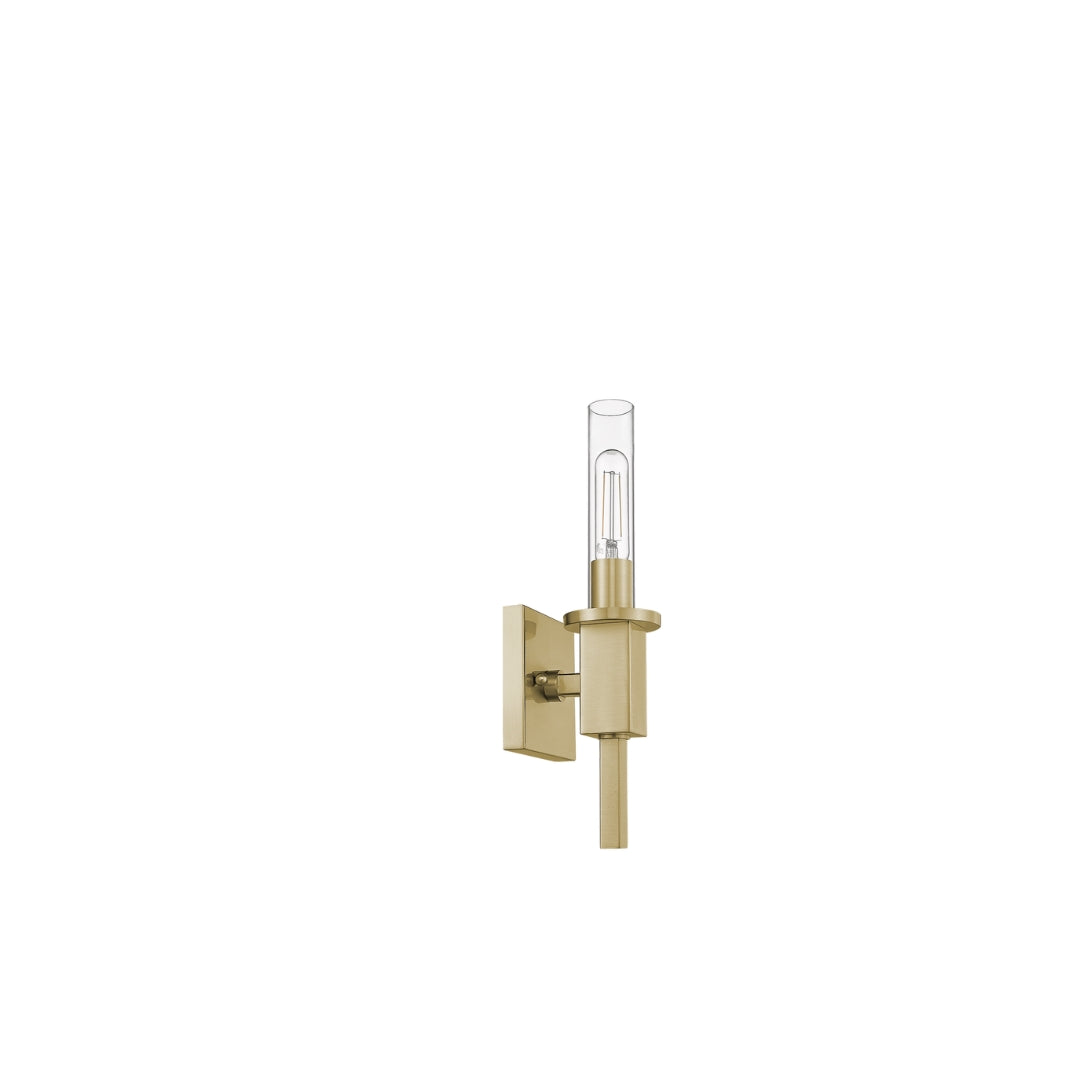 Roma 1-Light LED Clear Tube Glass Sconce